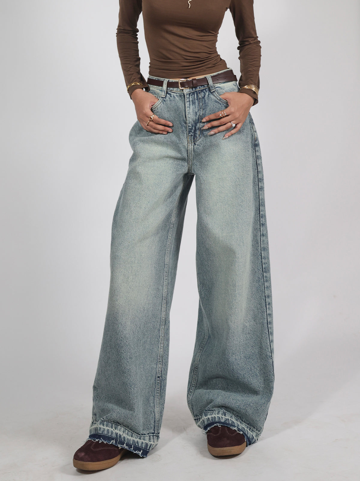 Dripdunk Elysian Fit Denims - Rusk Grey