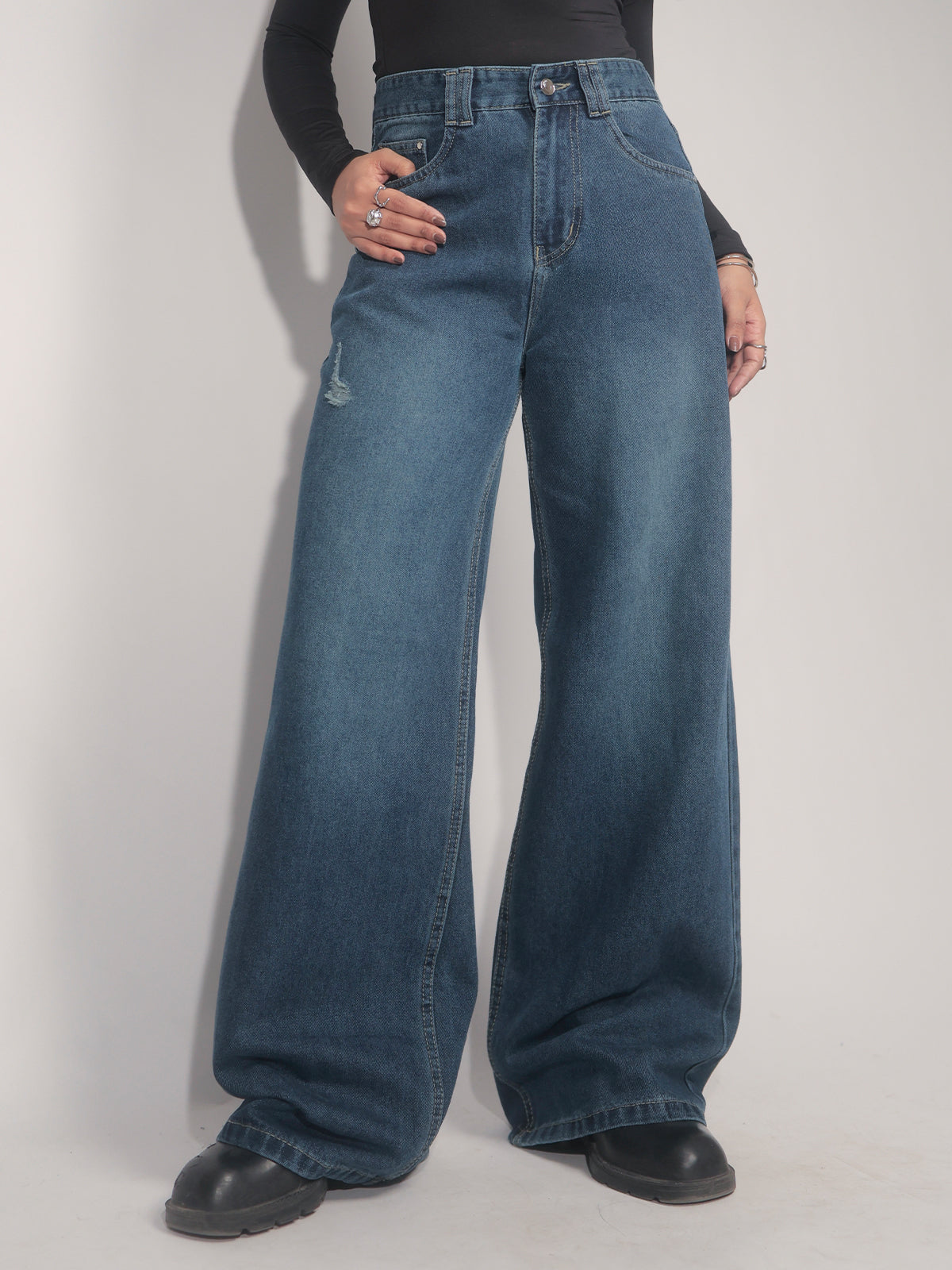 Dripdunk Elysian Fit Denims - Lunar Blue