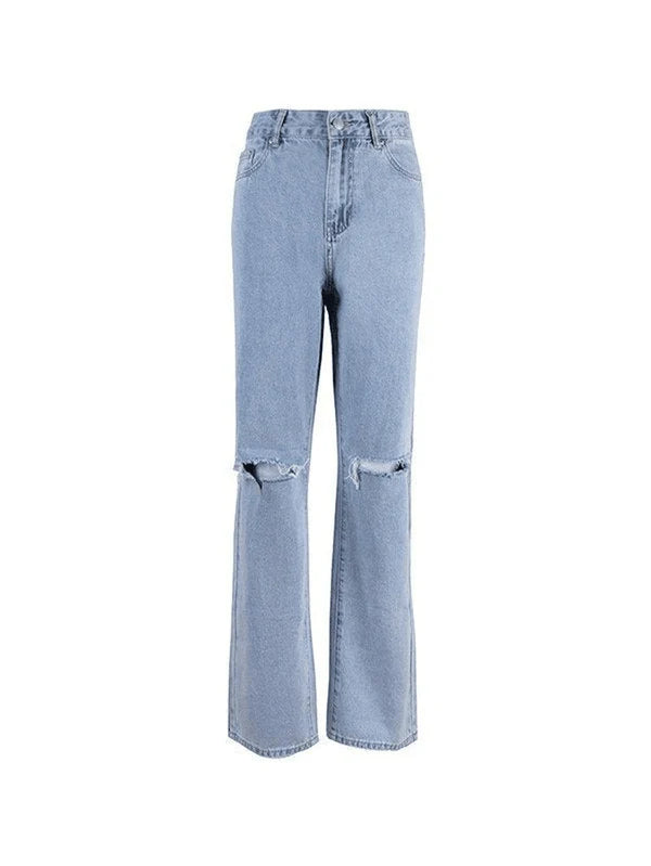 Drip Ripped Ice Blue Denims - Summer Edition - 3058T