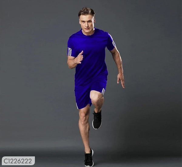 Tom Scott PolyKnit Solid Active T-Shirt with Short