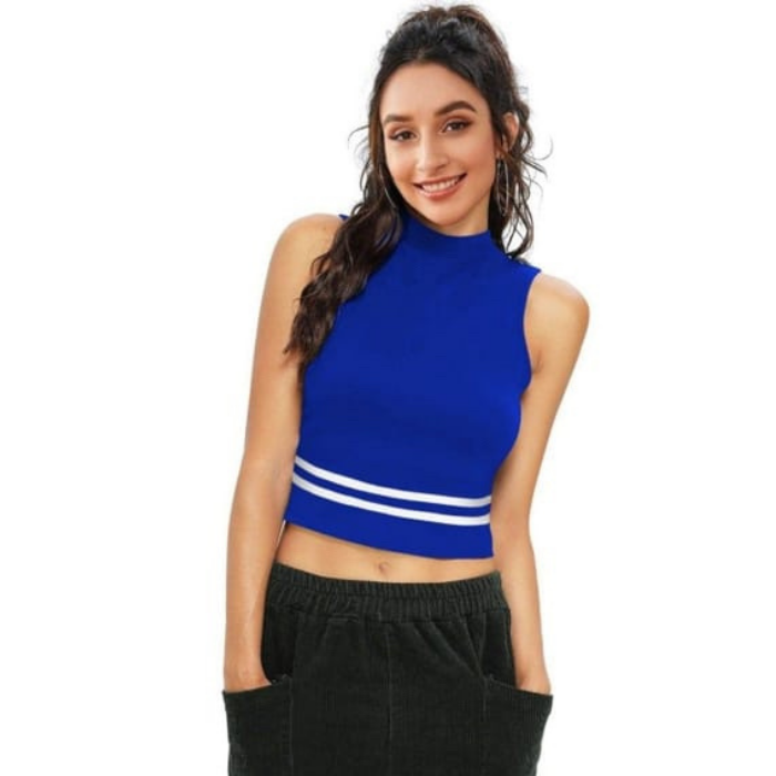 Blue Silhouet Top