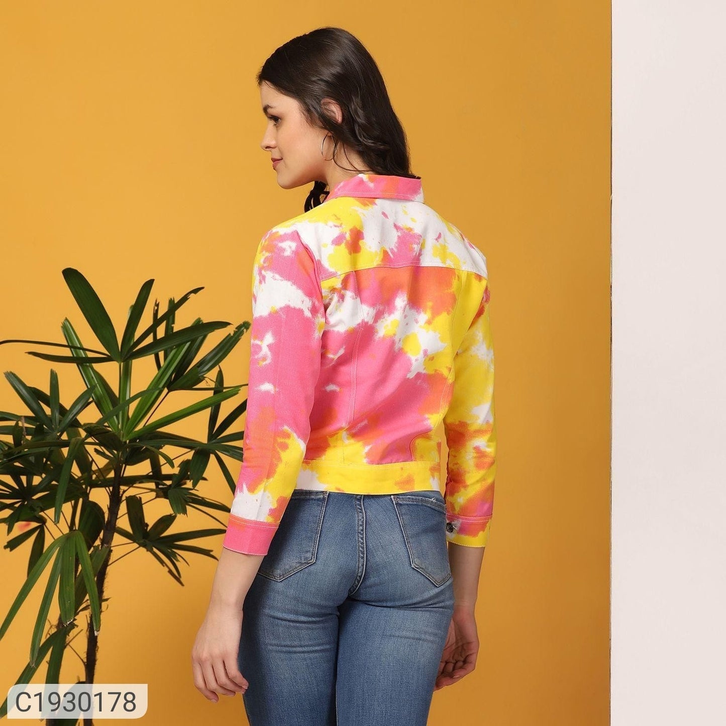 Tie dye denim