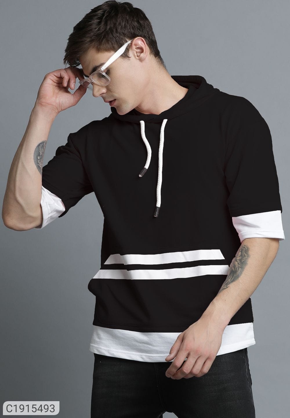 Hoodied oversize t-shirt - C1915493