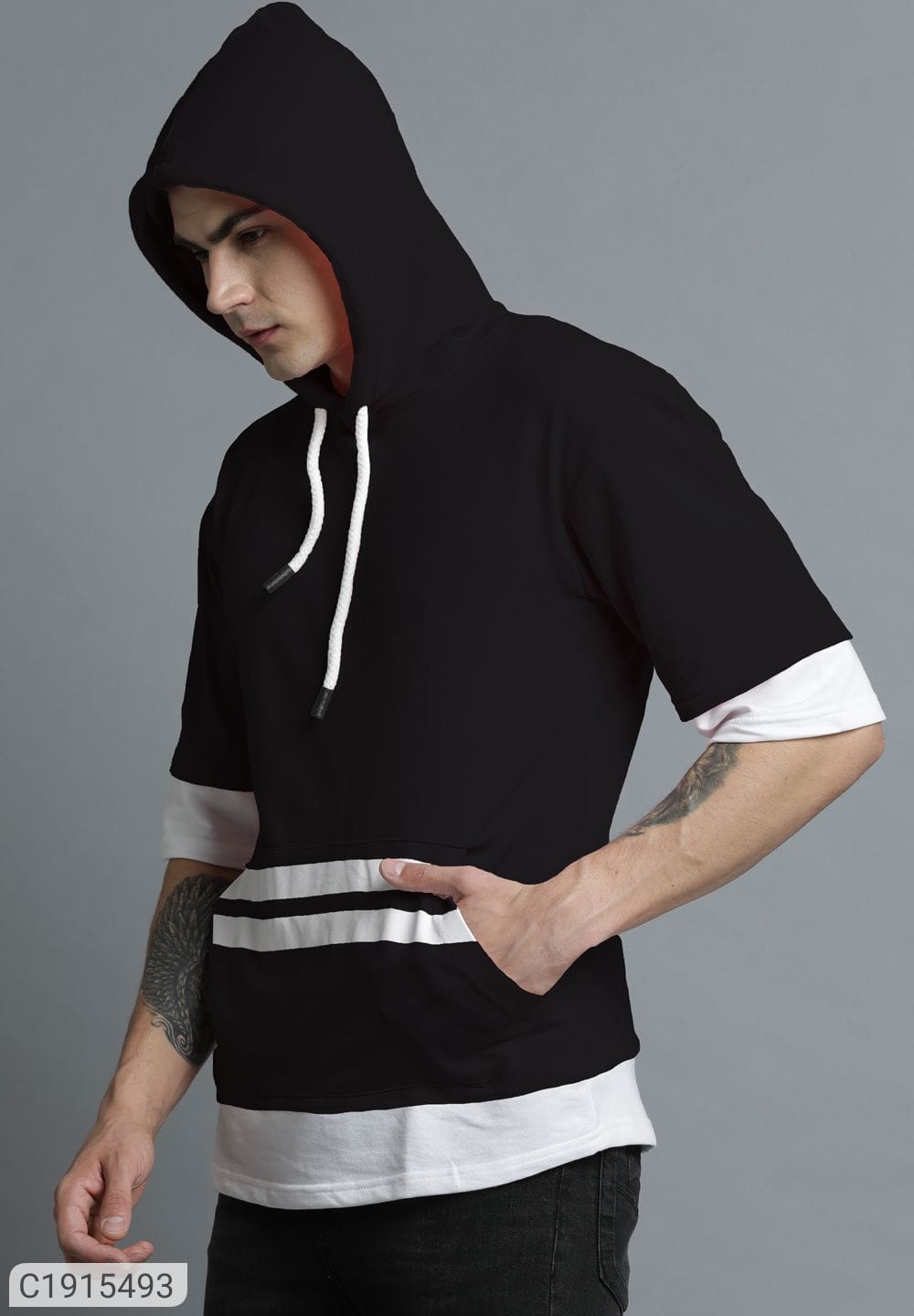 Hoodied oversize t-shirt - C1915493