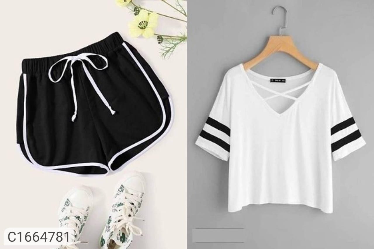 boxy shorts & top