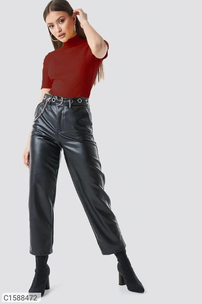 Red Women Solidam T shirt