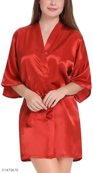 Red Women's Sartin Jurken