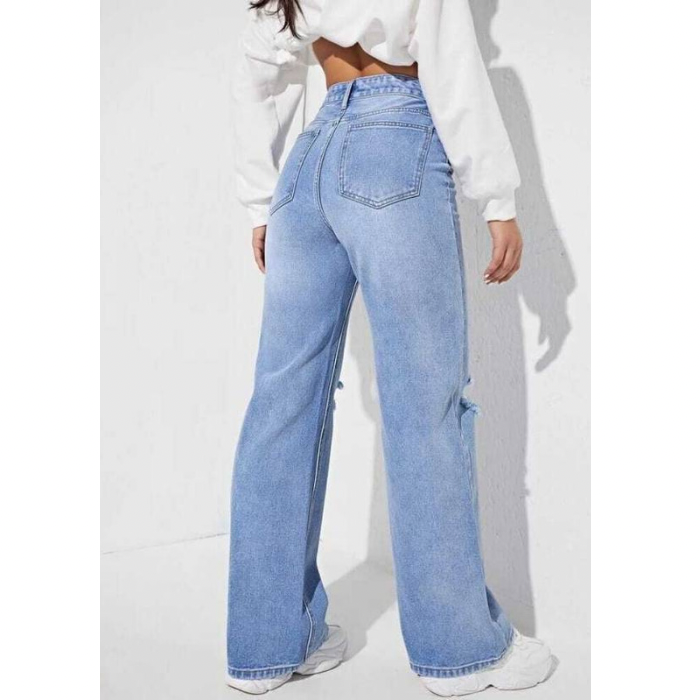 Ripped Drip Ice Mom Fit Denim - 3058T