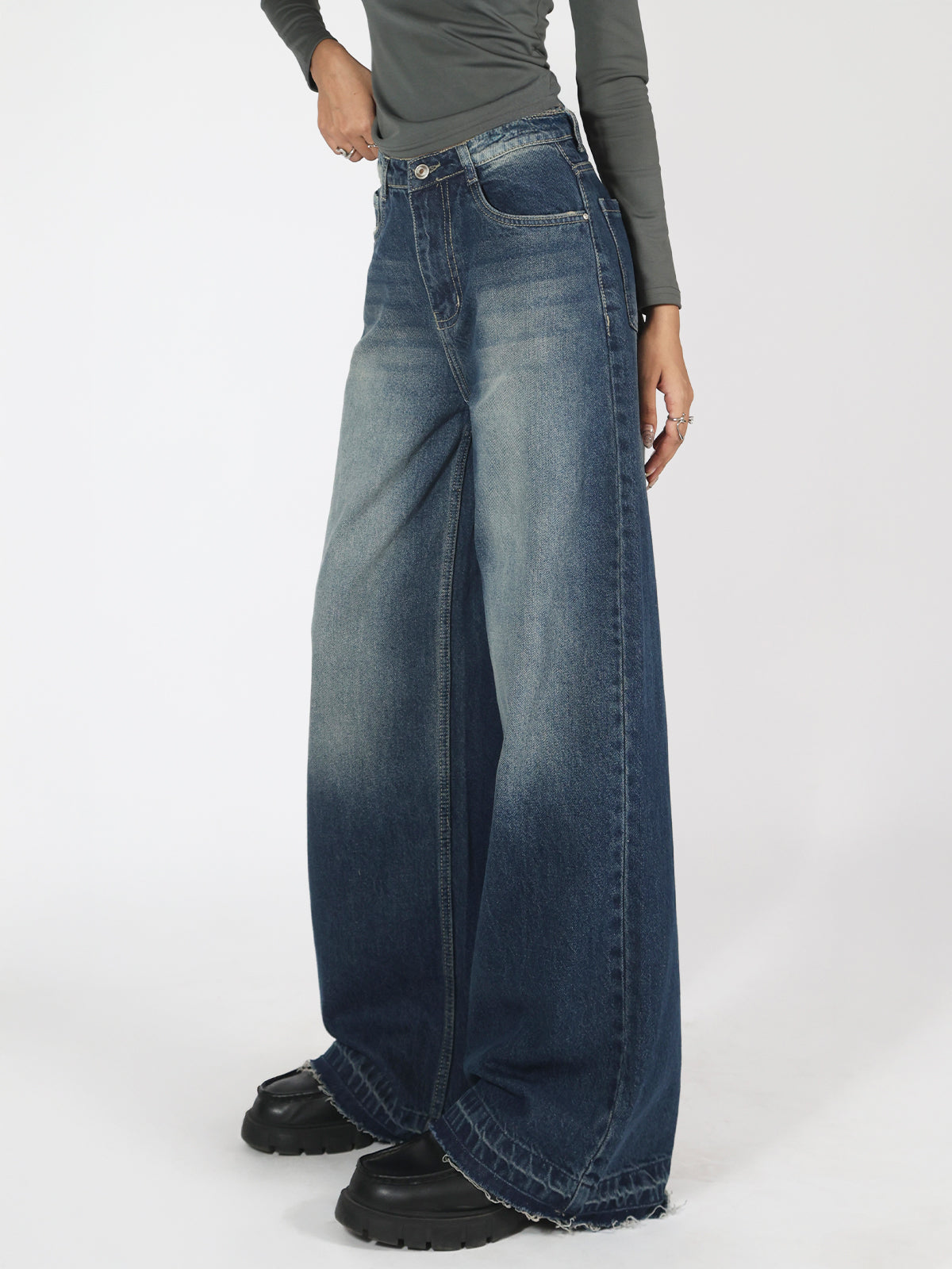Dripdunk Elysian Fit Denims - Lunar Blue