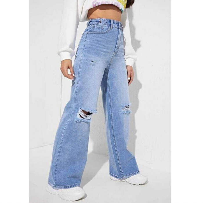 Ripped Drip Ice Mom Fit Denim - 3058T