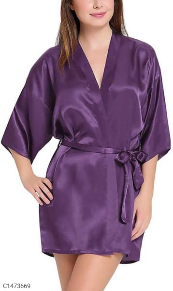 Purple Women's Sartin Jurken