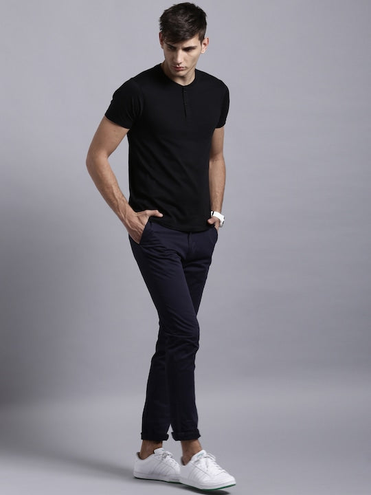 Iza Henley Tee - Black
