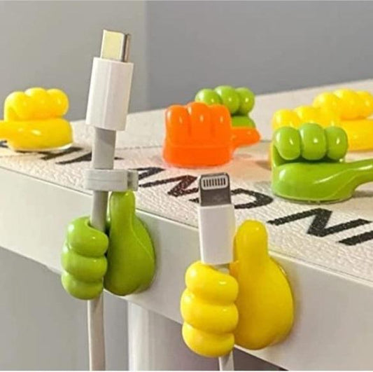 Thumb up Hooks Multipurpose Holder (Pack of 10)