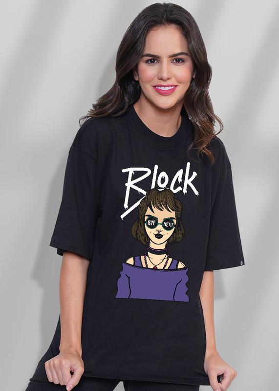 TeesHut Women's Casual Printed Oversized T-shirt