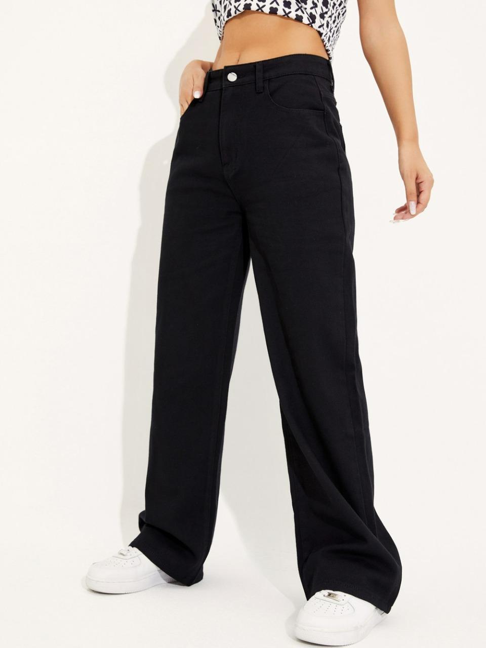 Women's Denim Solid Bell Bottom Jeans