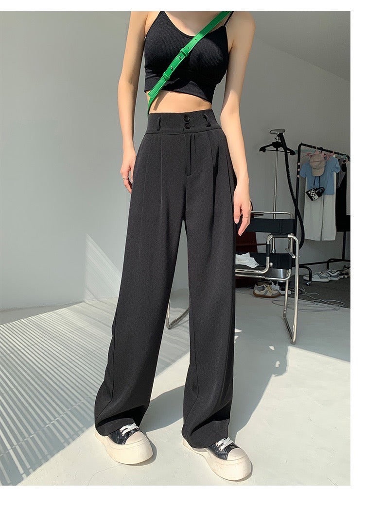 Korean Baggy Pants - Black