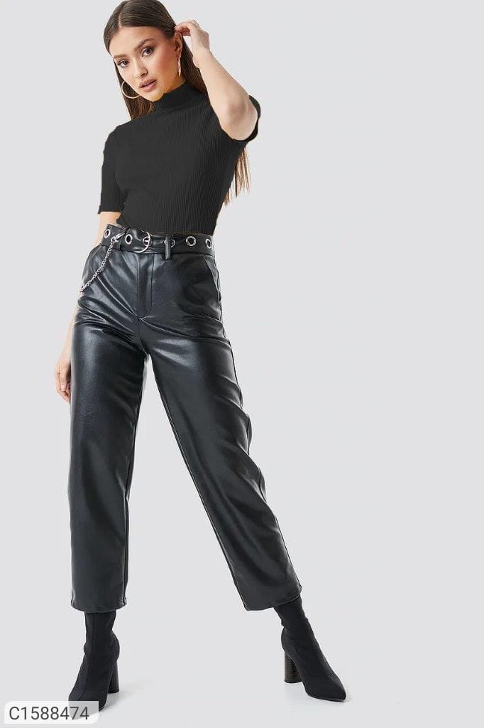 Women Black Soldam T shirt