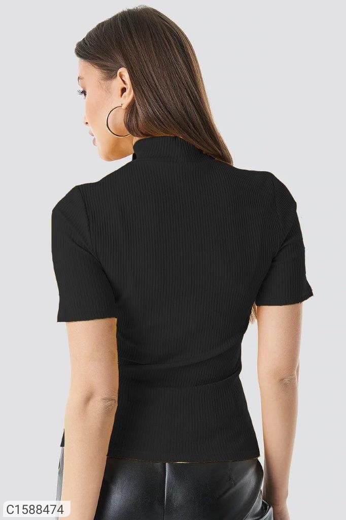 Black Women Solidam T shirt