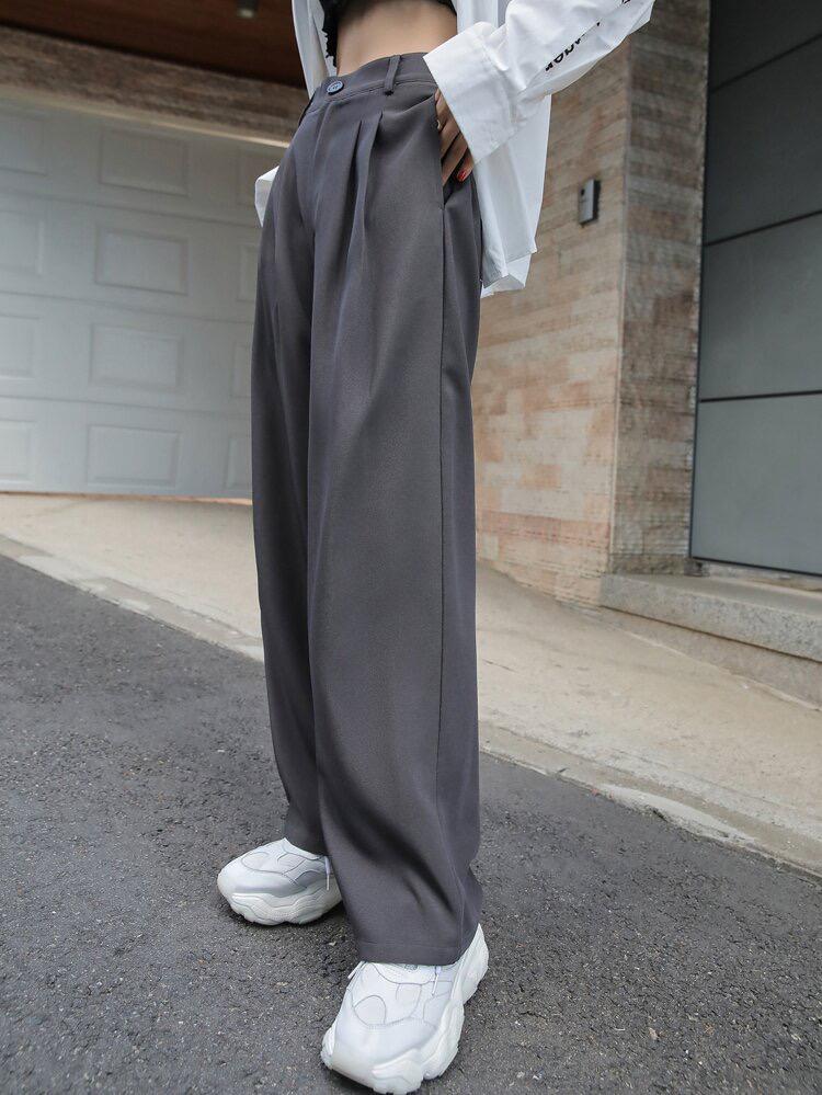 Dripdunk Korean Pants - Dark Grey