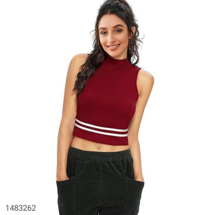 Burgundy Silhouet Top