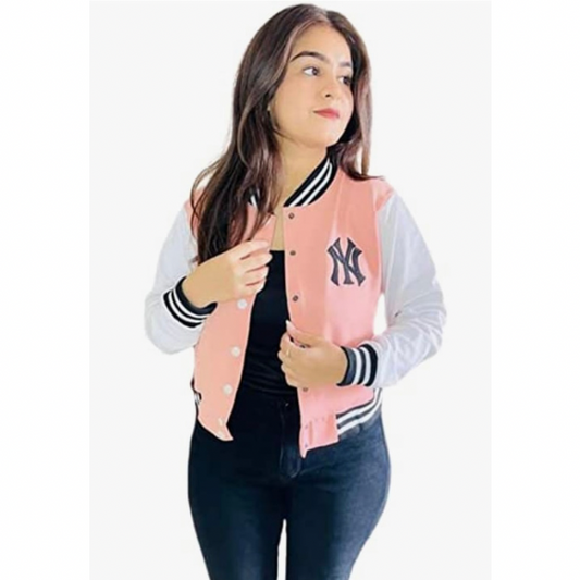 Nyc varsity jacket - Peach - C2369618