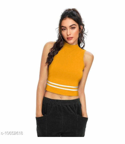 Mustard Silhouet Top