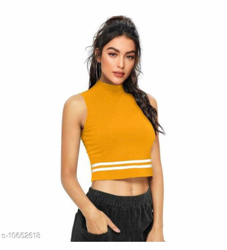 Mustard Silhouet Top
