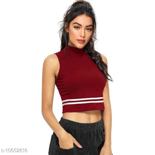 Burgundy Silhouet Top