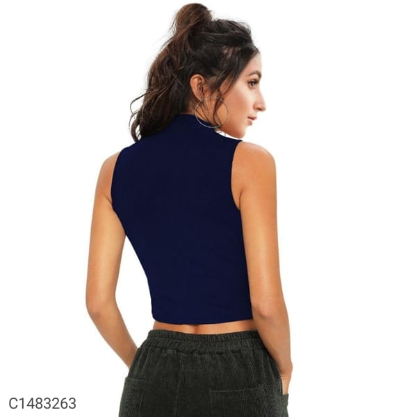 Dark Blue Silhouet Top