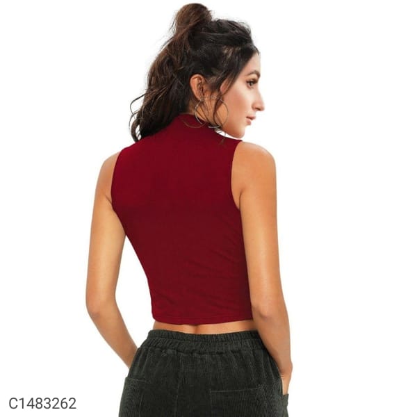 Burgundy Silhouet Top
