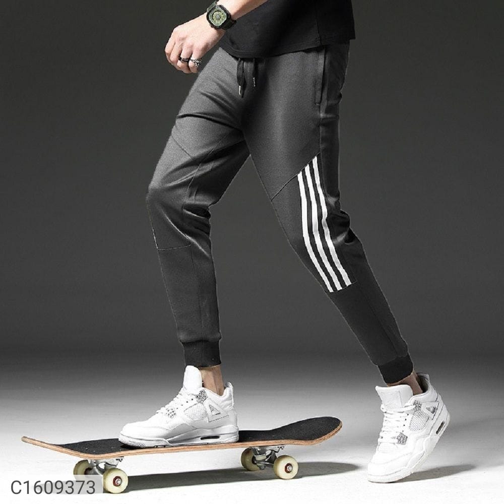 Pack of 2 - Solid Stripe Lower (Buy 1 get 1 free ) Grey + Blue