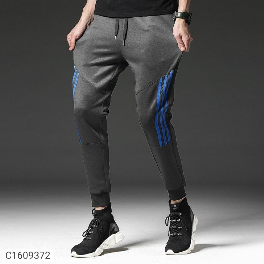 Pack of 2 - Solid Stripe Lower (Buy 1 get 1 free ) Grey + Blue