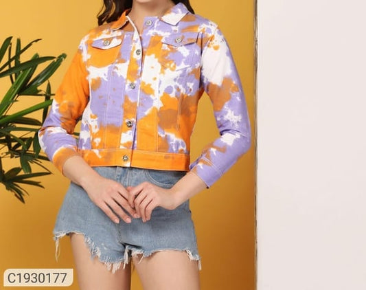 Tie dye denim
