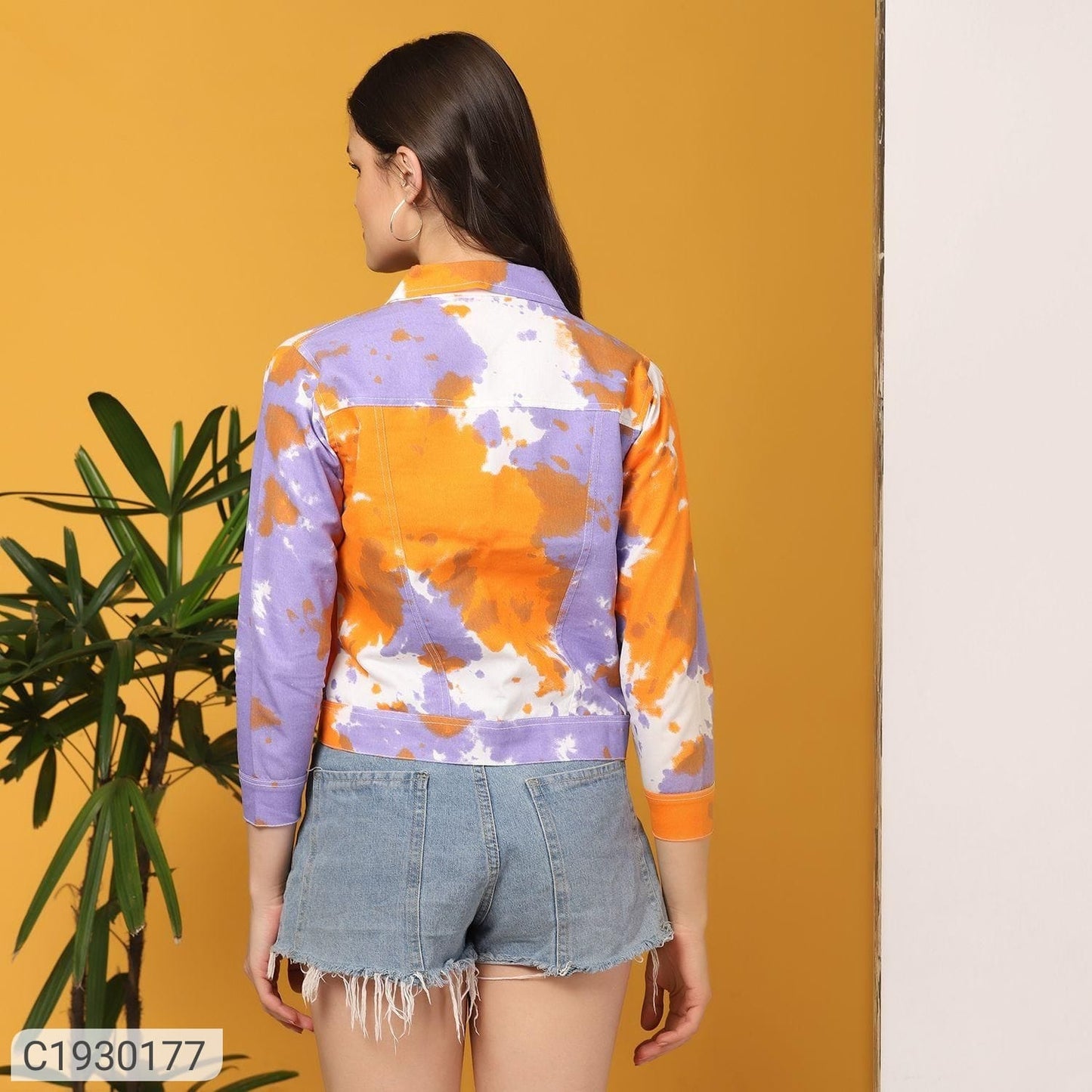 Tie dye denim