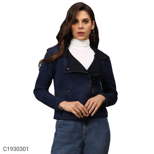 Plumb blue jacket