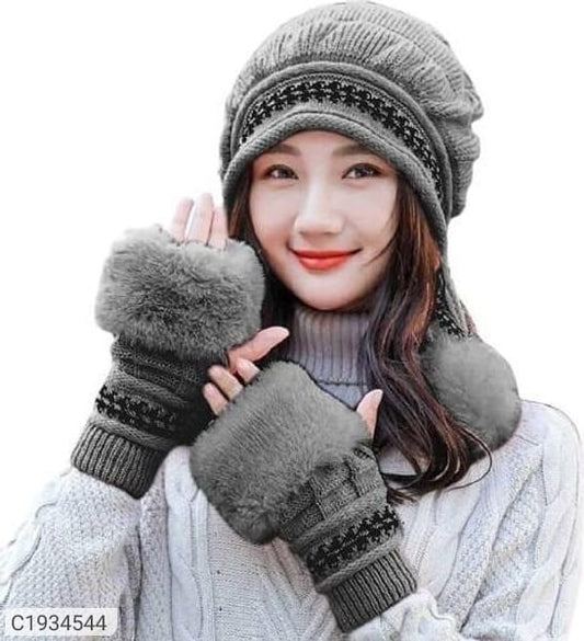 Pom cap with gloves - C1934544