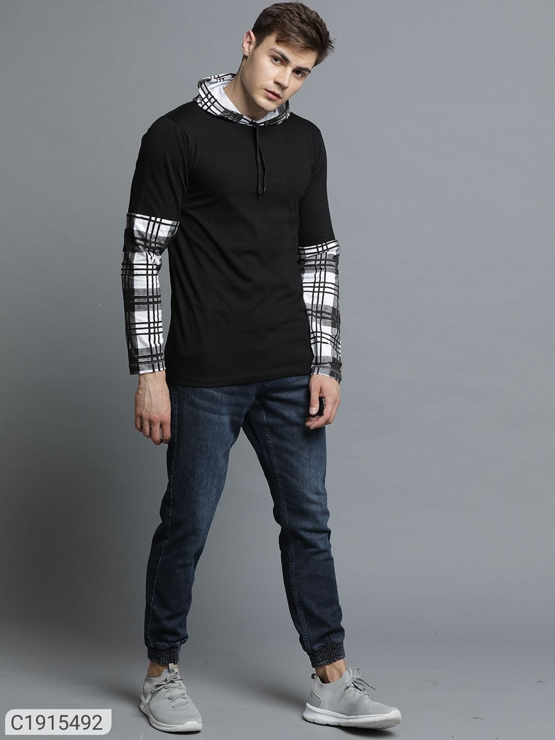 Check hoodie