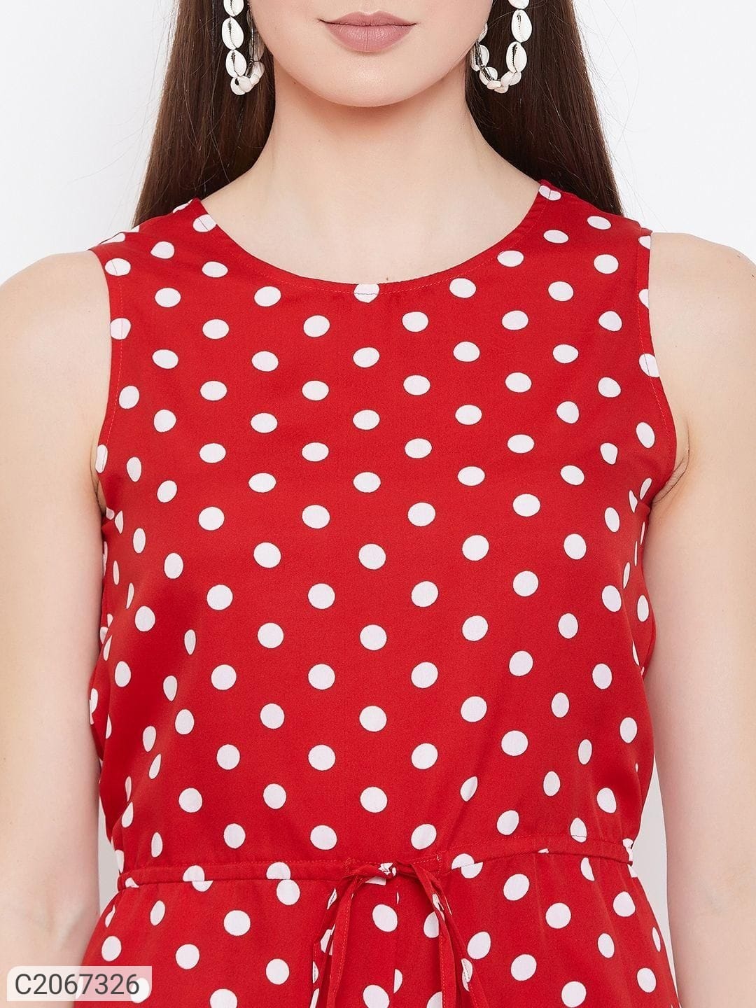 Flord polka drop waist jumpsuit