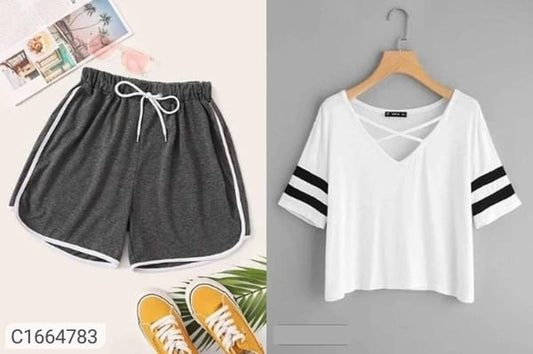 boxy shorts & top