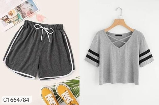 boxy shorts & top