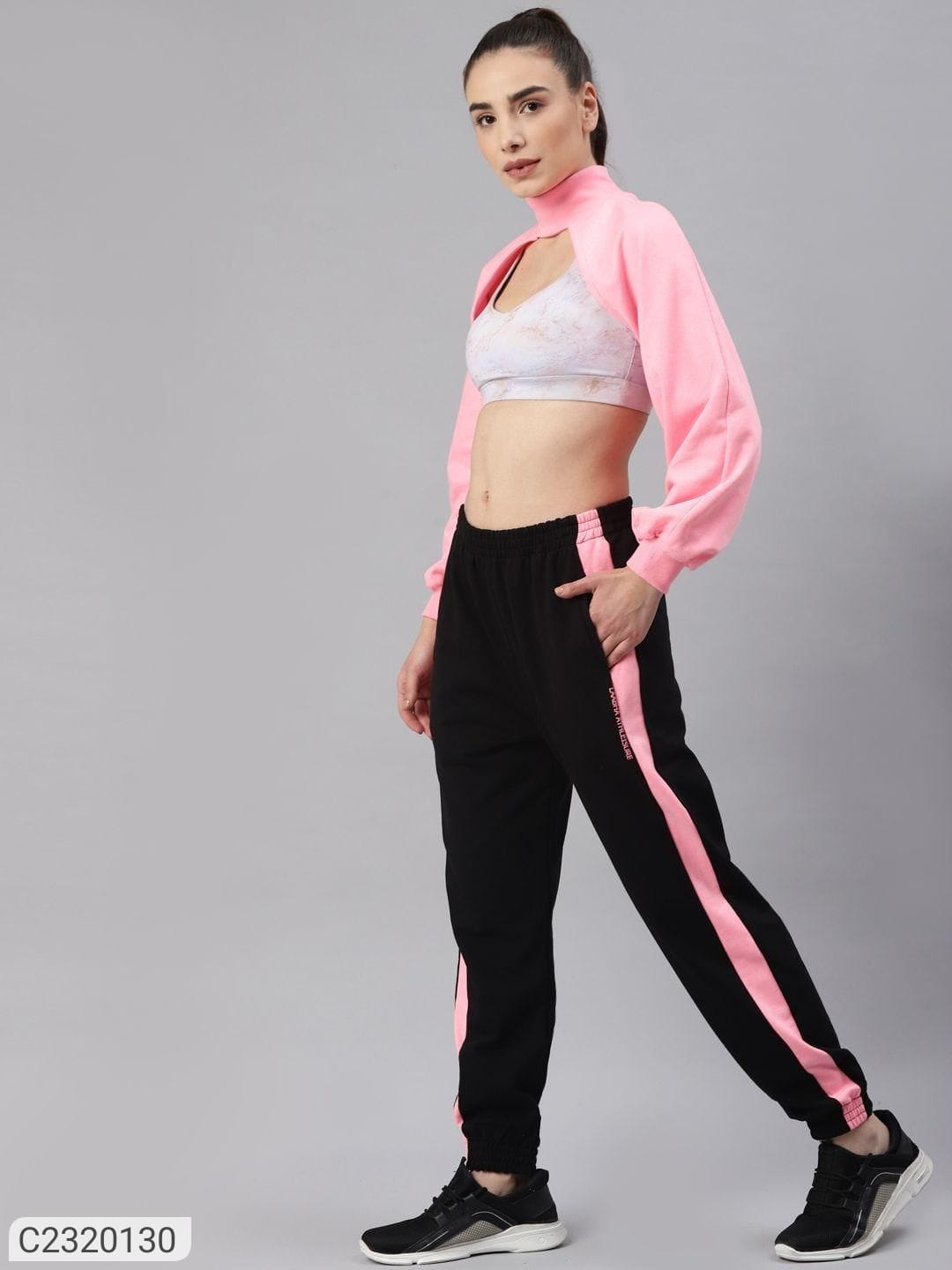 WOMEN'S SOLID  TRACK SUIT