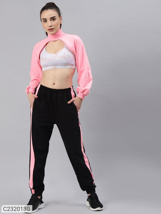 WOMEN'S SOLID  TRACK SUIT