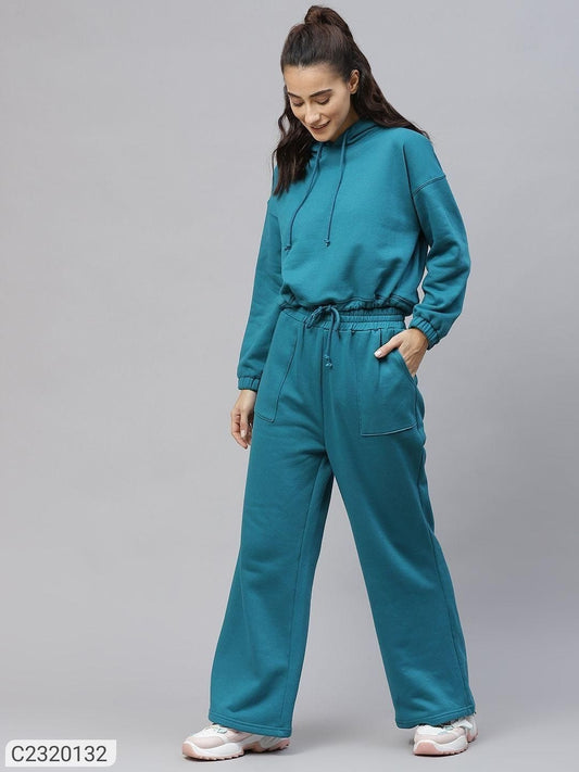 WOMEN'S SOLID  TRACK SUIT
