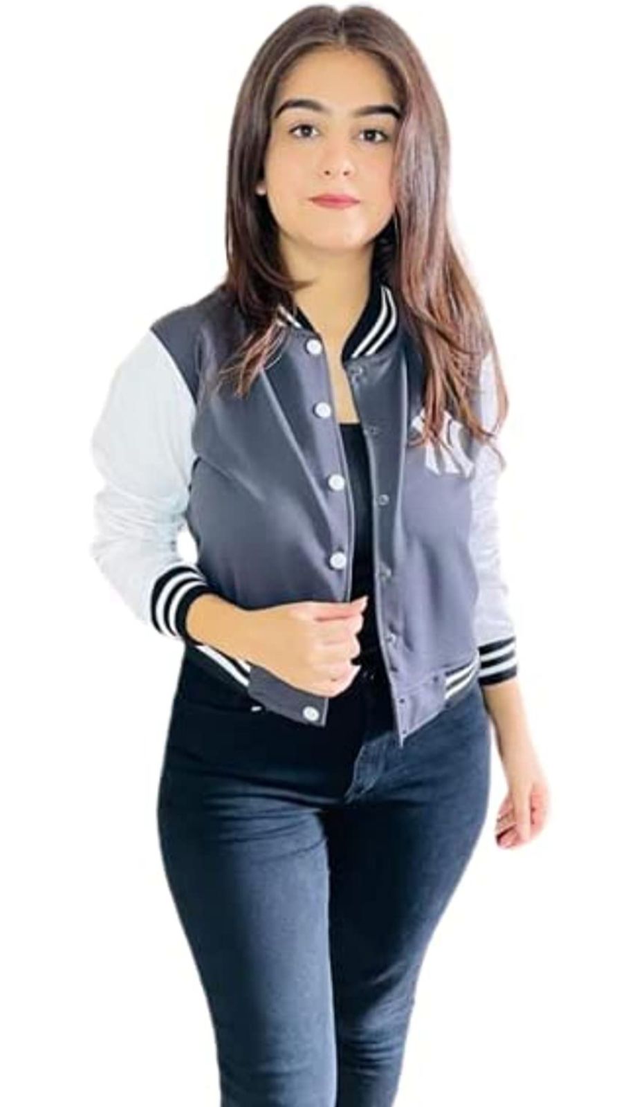 Nyc varsity jacket - Grey - C2369617